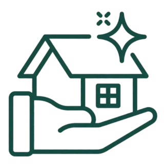 Residential cleaning icon